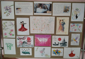 Виставка артпроєктів учнів 10-х класів до Всесвітнього дня мистецтва