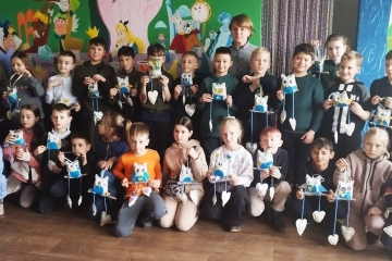 Майстер-клас від художньої студії "Барва" для учнів 3-А