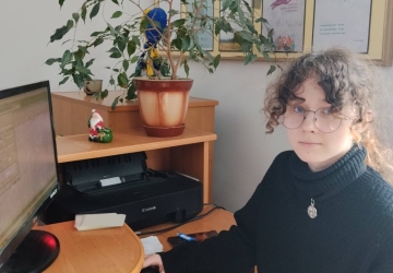 Практичне заняття з інформатики у Волинській обласній бібліотеці для юнацтва