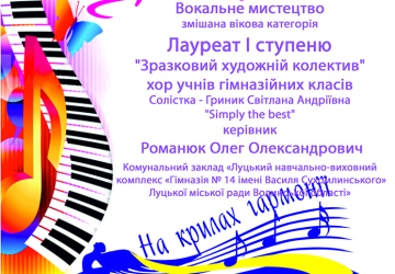 ХІ Всеукраїнський фестиваль музичного мистецтва «На крилах гармонії»
