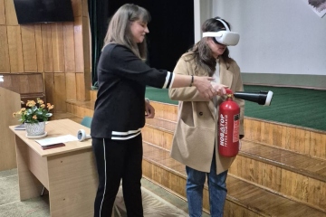 Навчання працівників ліцею з питань цивільного захисту